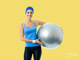 Imagen Ejercicios con pelota, la moda del fitball